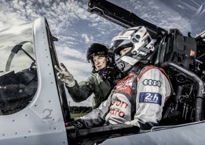 PASSION - FLIGHT CLUB Unfamiliar workstation – Lotterer finds little he recognizes in the Eurofighter cockpit.